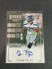 2016 Panini Contenders Rookie Ticket Troymaine Pope #250 Auto RC Jets
